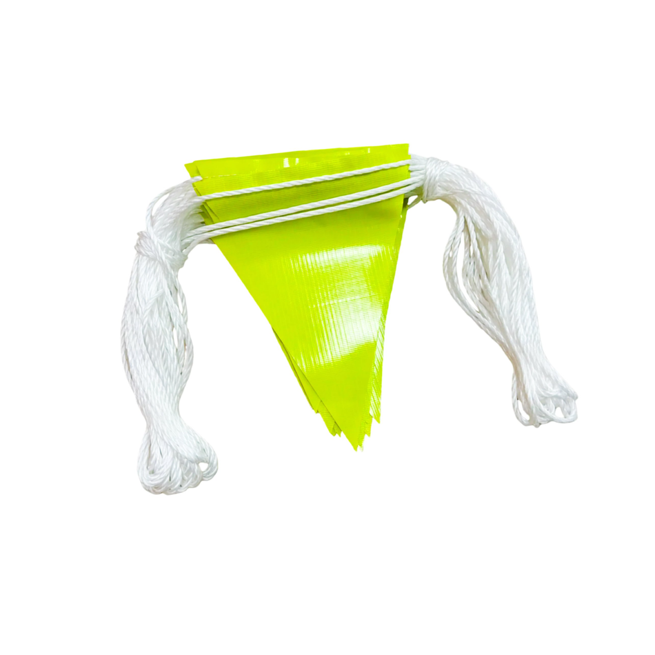 Maxisafe Hi Vis Yellow Bunting Flag Line 30m