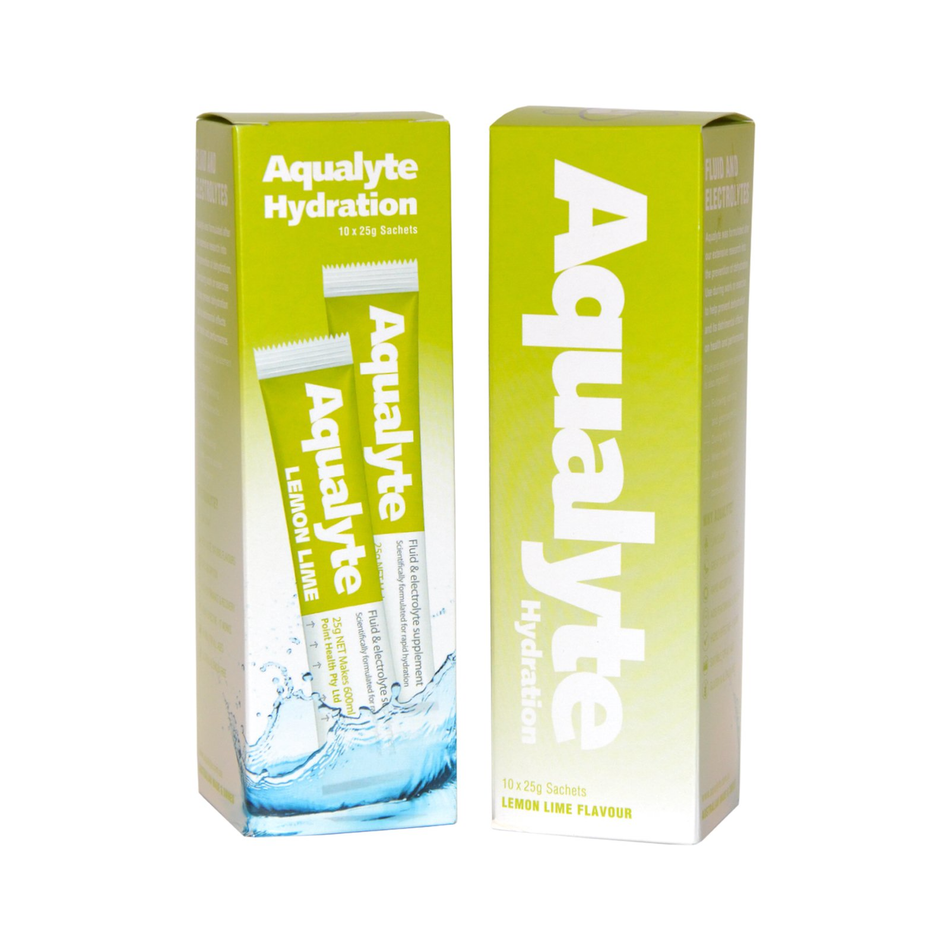 Maxisafe Aqualyte Lemon Lime Flavour 25g Sachets Box of 10