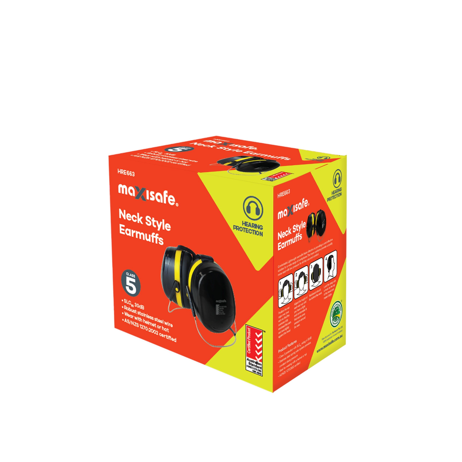 Maxisafe Neck Style Earmuff Class 5 Yellow