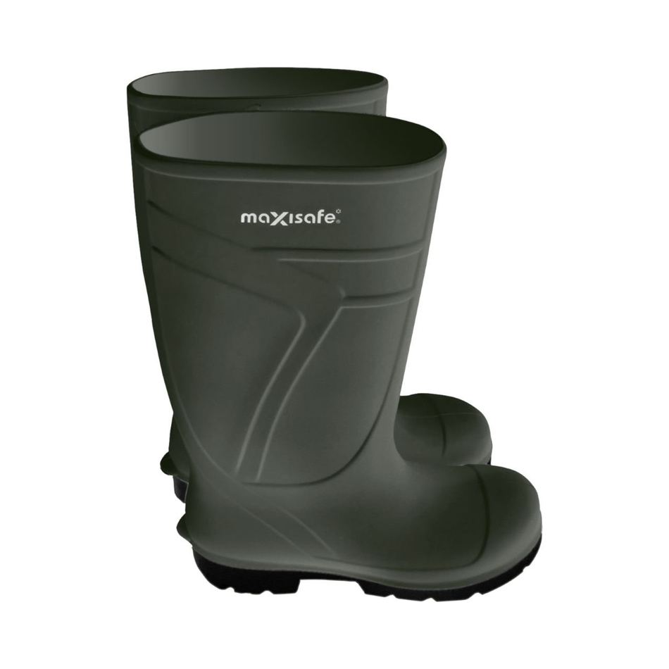 Maxisafe Patrol Green Polyurethane Boot with Safety Toe