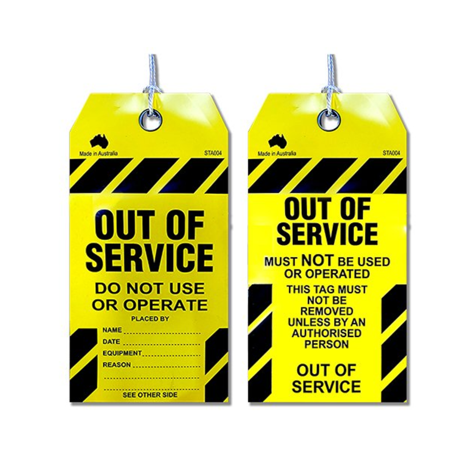 Maxisafe Safety Tag Out of Service