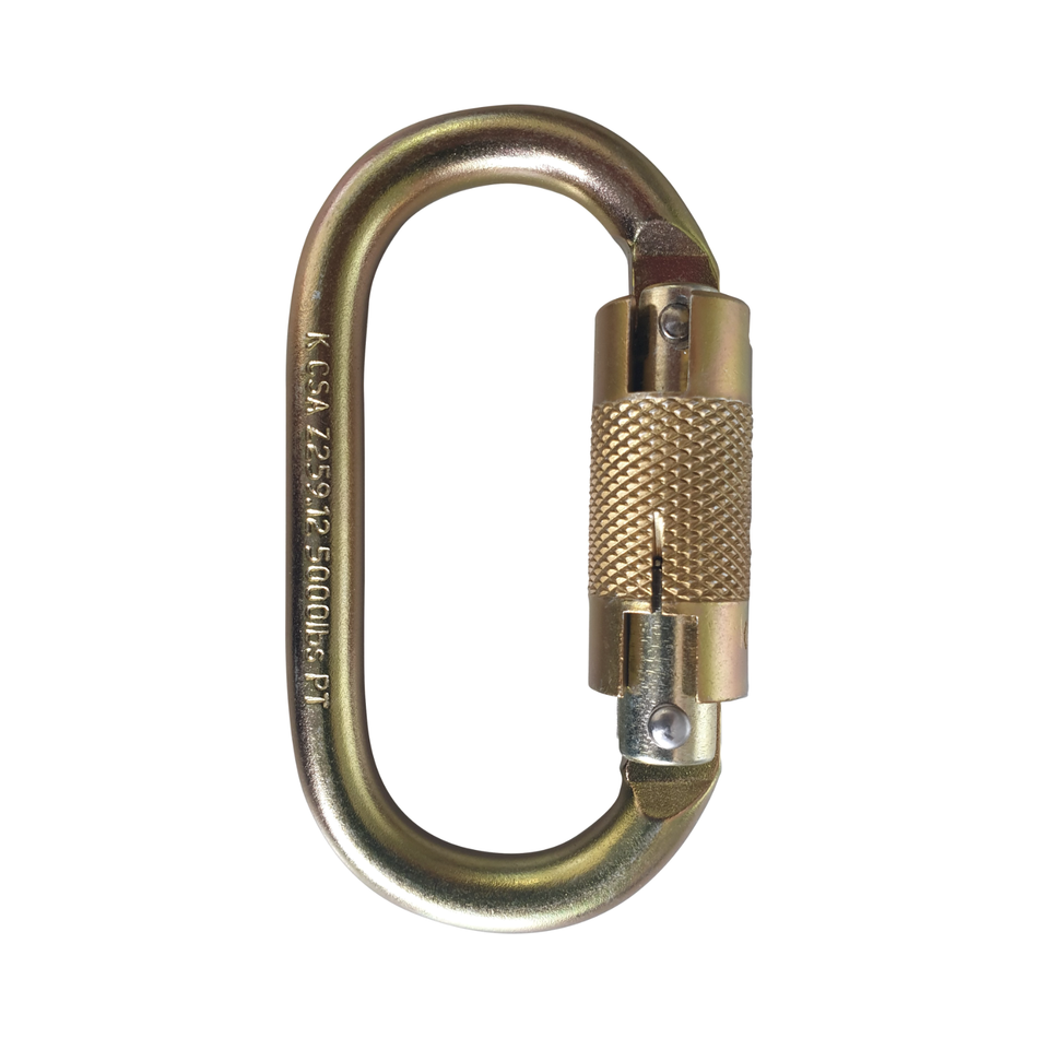 Maxisafe Screwgate Oval Karabiner Heavy Duty