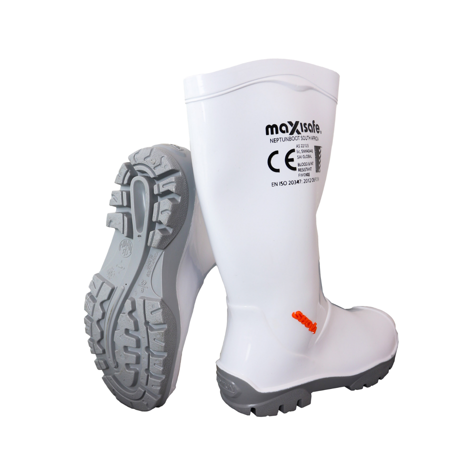 Maxisafe Shova Non Safety Gumboots White