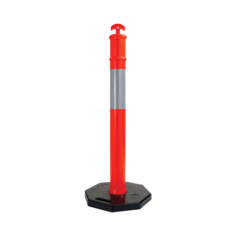 Maxisafe T Top Bollard Post and 8kg Base