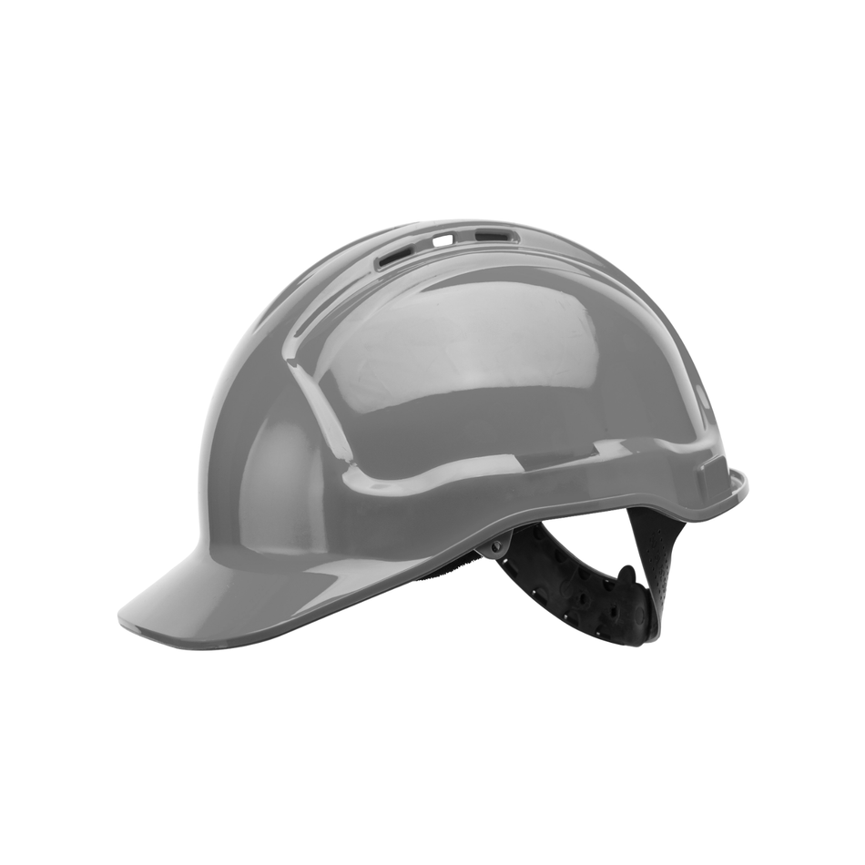 Maxisafe Tuffgard Vented Hard Hat Sliplock Harness Grey