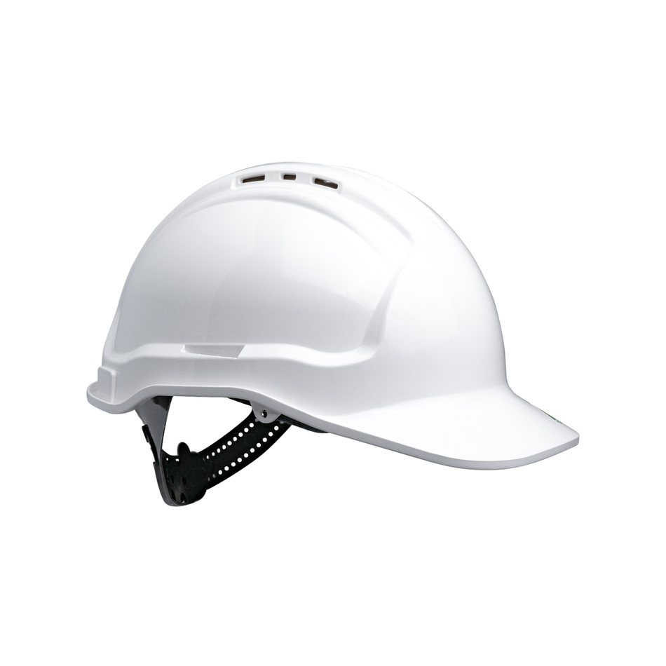 Maxisafe Tuffgard Vented Hard Hat Sliplock Harness White