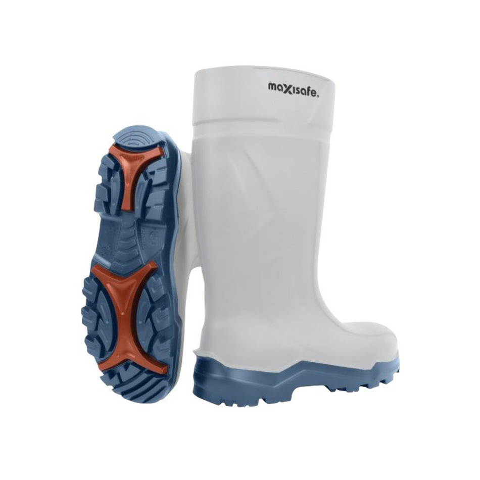Maxisafe XtremeGrip White Polyurethane Gumboots