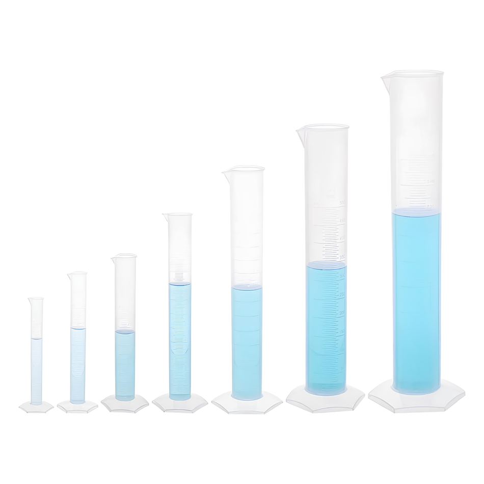 PP, Measuring Cylinder Hexagonal Embossed