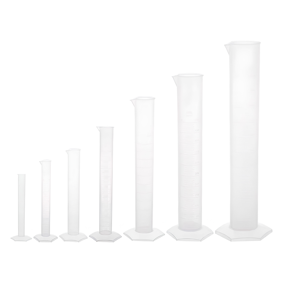 PP, Measuring Cylinder Hexagonal Embossed