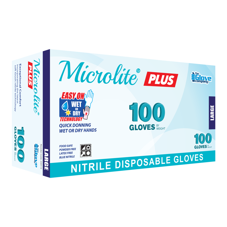 TGC Microlite Plus Nitrile Disposable Gloves