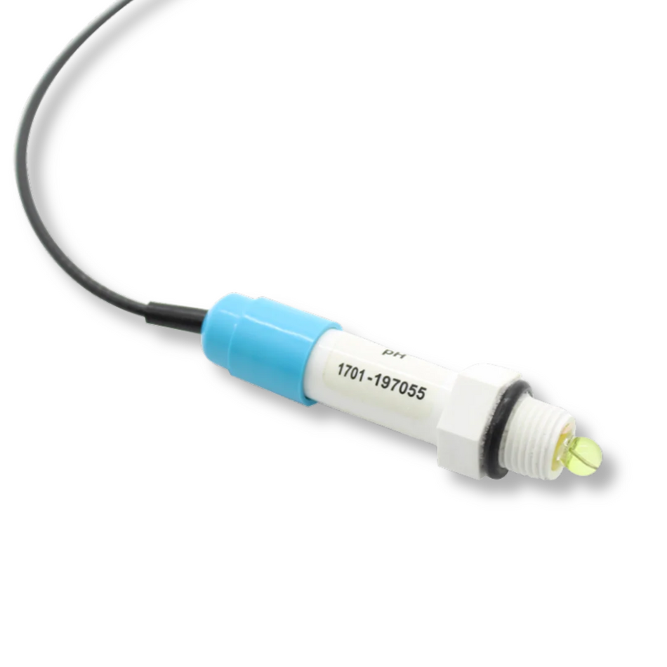 TPS, pH Sensor - For Process Controllers - Screw-in, Crimp Pins - 5m Cable