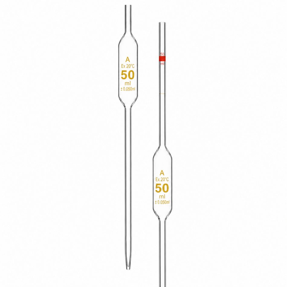 Volumetric Pipette With One Mark, Bulb Type, ISO “Class A”