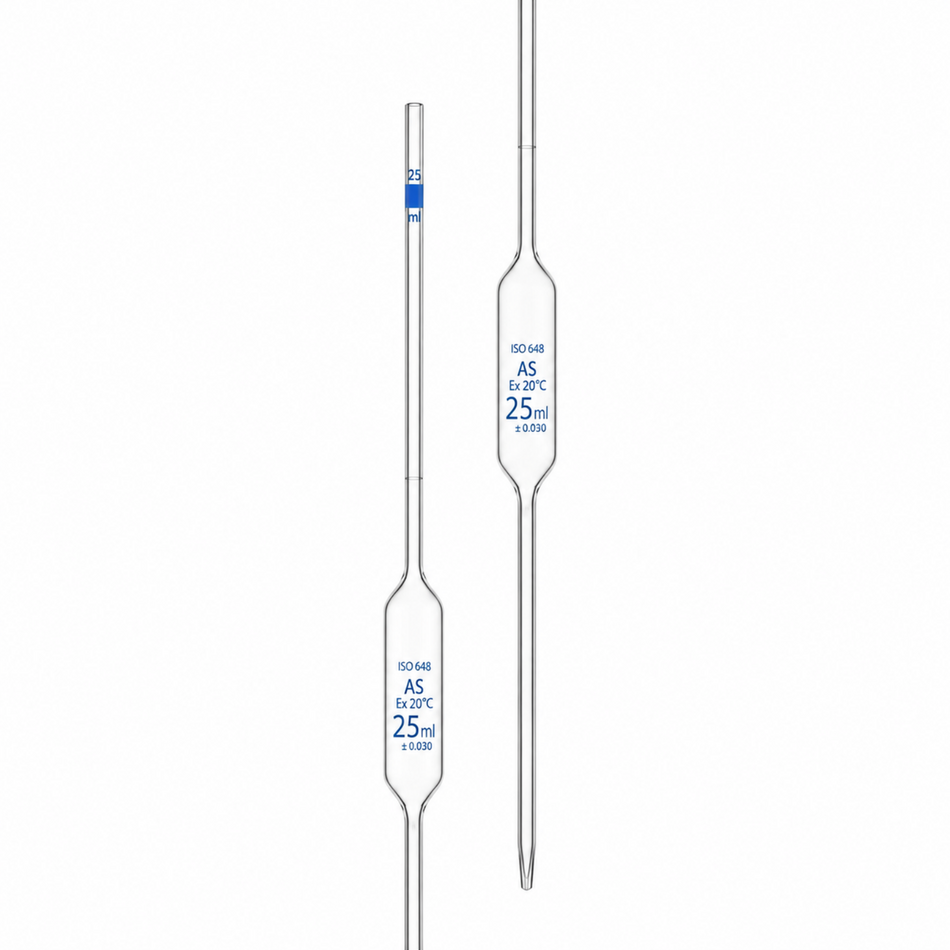 Volumetric Pipette With One Mark, Bulb Type, ISO “Class AS”