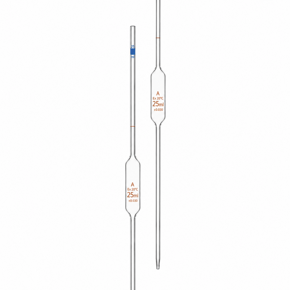Volumetric Pipettes With One Mark, Bulb Type, USP “Class A”