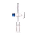 Adapter Cone to Flexible Tubing Straight Connection with Glass Stopcock