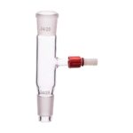 Adapter Socket to Cone with Side Arm and Screw Thread